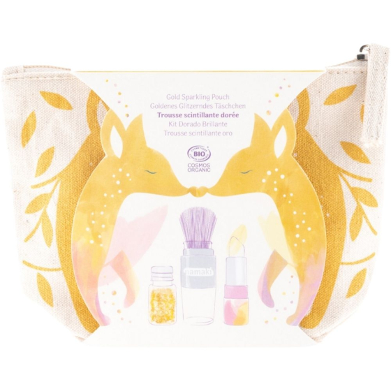 Trousse Scintillante Or – Pinceau oretbaume Vanille