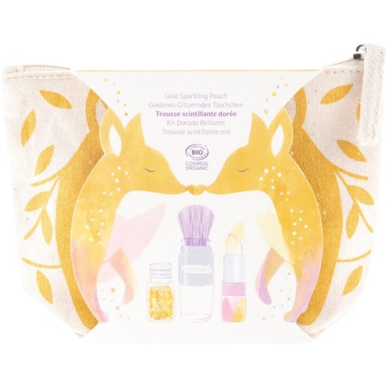 Trousse Scintillante Or – Pinceau oretbaume Vanille