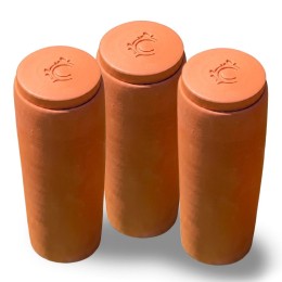 Lot de 3 Olla en terre cuite - 15 cm 1.2 litres