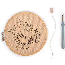 Punch needle Oiseau