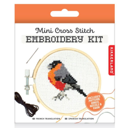 Mini broderie Pont de croix : Bouvreuil