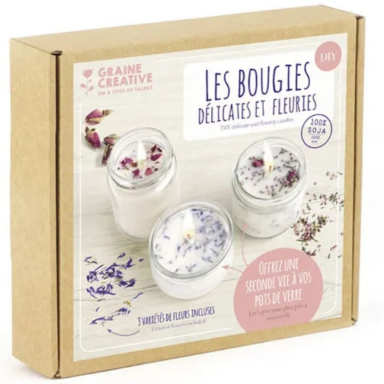 Kit DIY - Bougies Fleuries