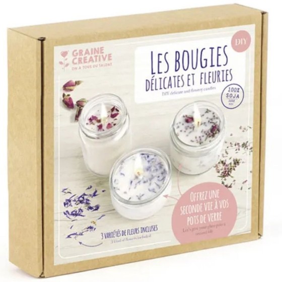 Kit DIY - Bougies Fleuries