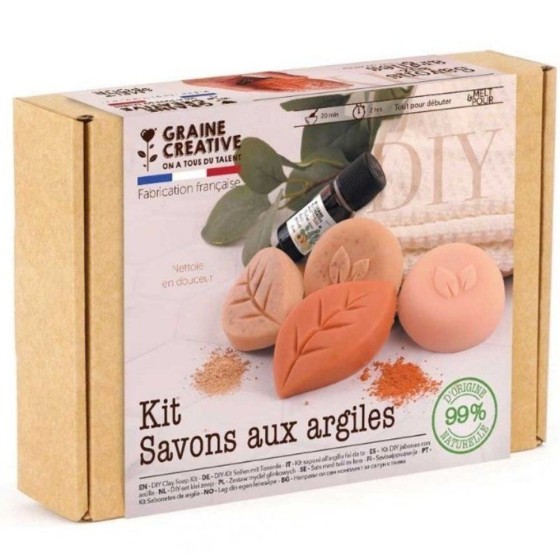 Kit DIY - Savons à la Poudre d'Argile