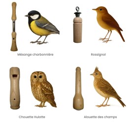 Coffret 4 Appeaux « Parle avec les Oiseaux »
