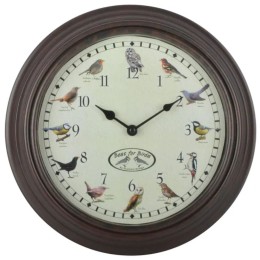 Horloge murale - Chants oiseaux