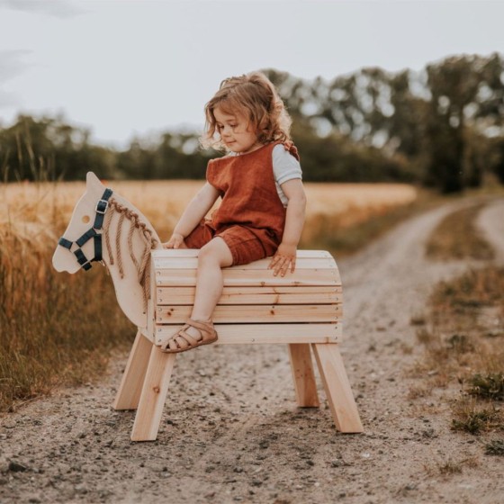 Cheval en bois, version compact