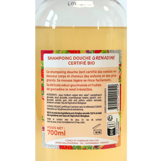 Shampoing douche enfant grenadine - 700 ml