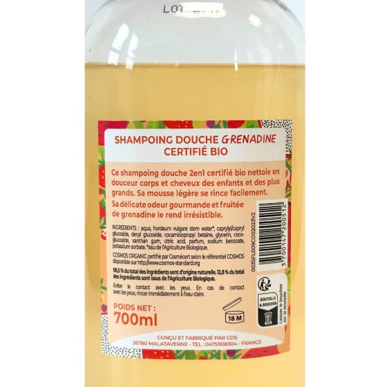 Shampoing douche enfant grenadine - 700 ml