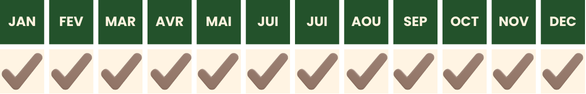 Calendrier d'application des nématodes